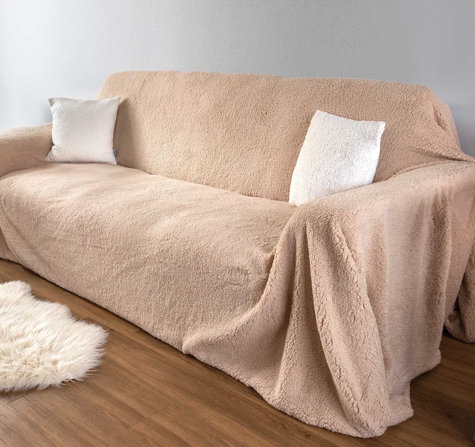 Couch Cover,Soft Warm Faux Fur Sofa Couch Cover, Plush Shaggy Sectional  Couch Covers, Non-Slip Sofa Slipcover for Dogs Cats Pet Love Seat Recliner