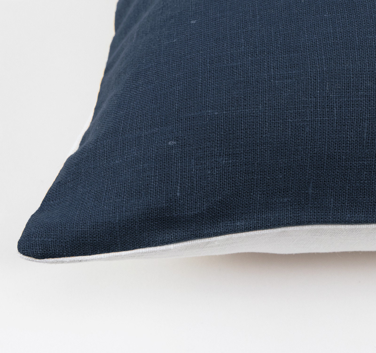 Navy Linen Pillow Covers 24x24 Pillow Cover Navy Cushion Etsy