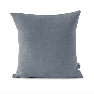 Charcoal Grey Linen Pillow Cover 20x20 Pillow Case, Soft Linen Cushion Cover Farmhouse Decor, Throw Pillow Cases 26x26 Euro Sham Nursery