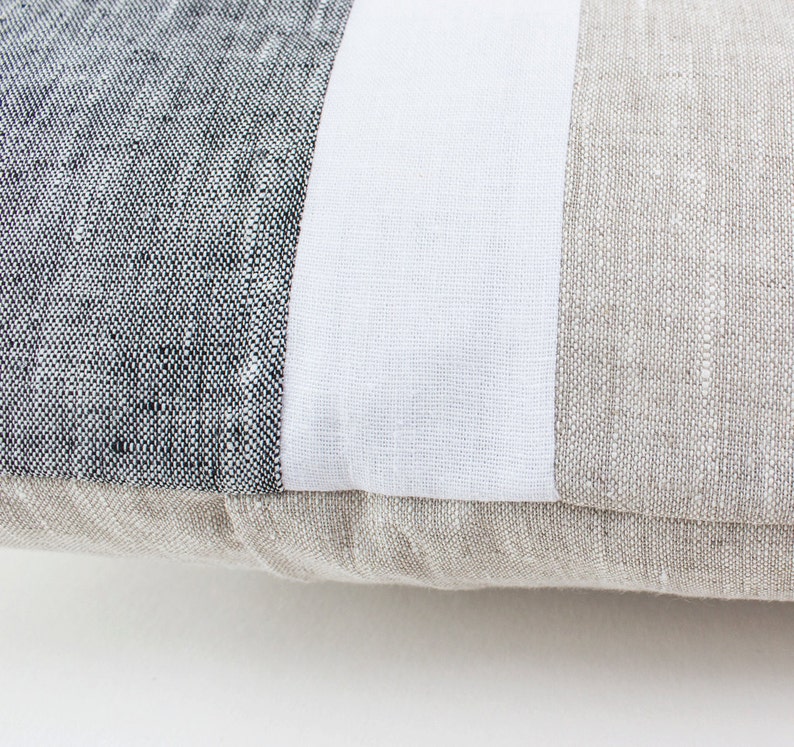 Mid Century Modern Pillow Covers Lumbar Pillow Cases Linen Etsy