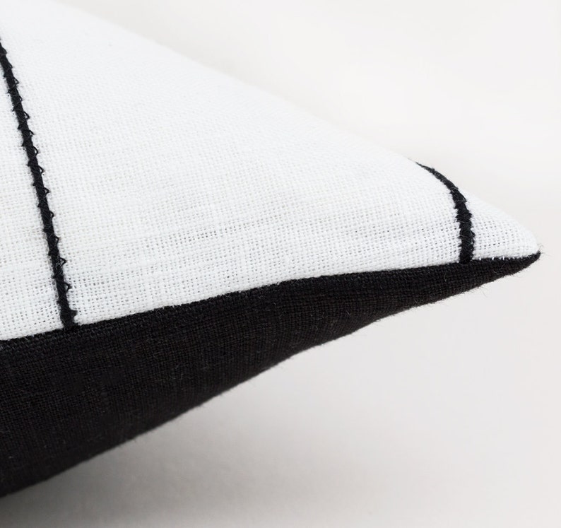 26x26 Pillow Cover White Throw Pillow Covers Modern Linen Etsy