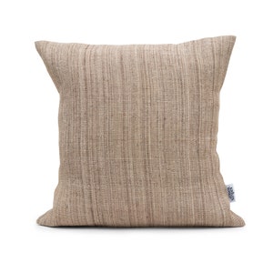 50% de desconto na venda de amostra: capa de almofada orgânica de urtiga do Himalaia, capa de almofada texturizada 20 x 20, almofadas de fazenda escandinava para travesseiro de sofá