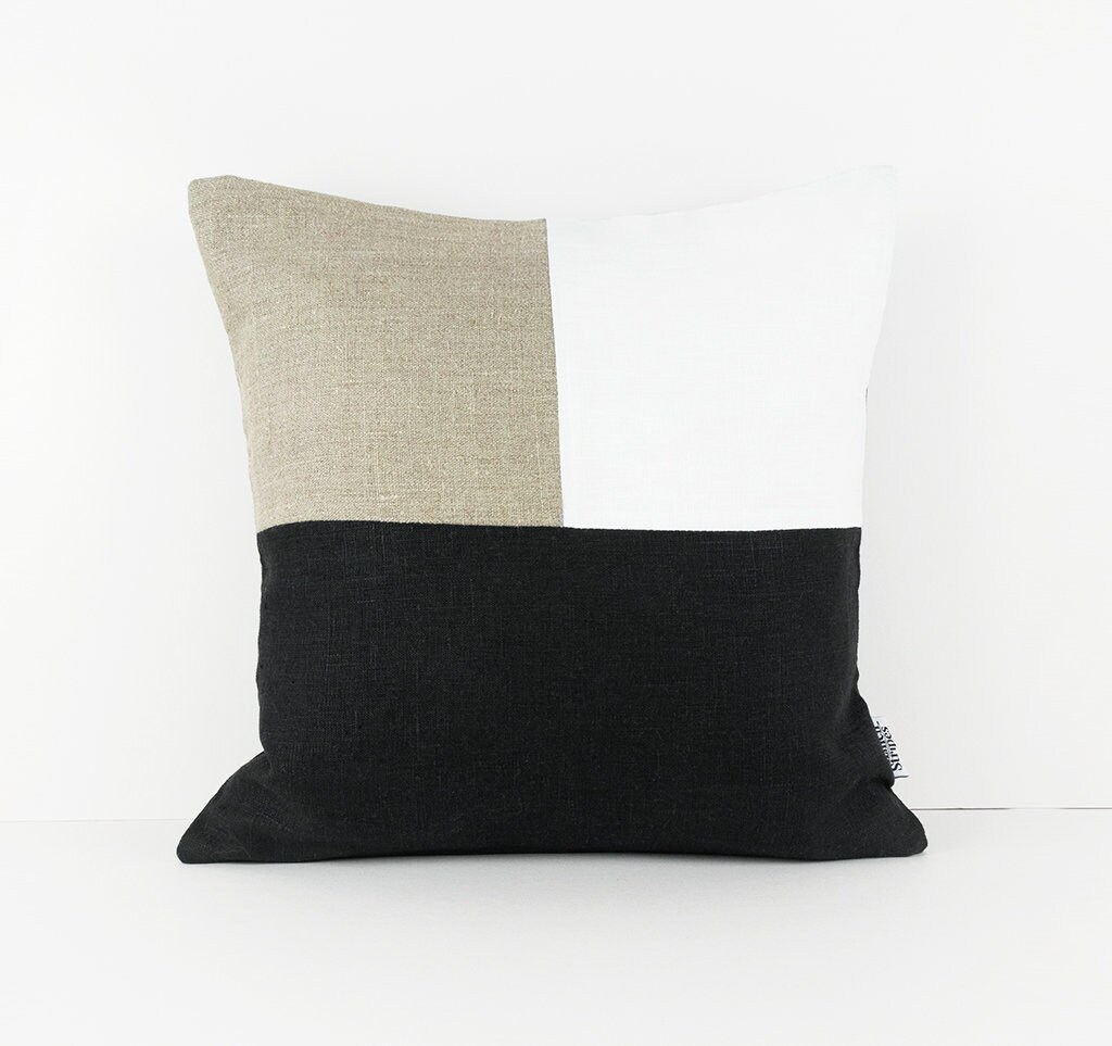 color block pillow
