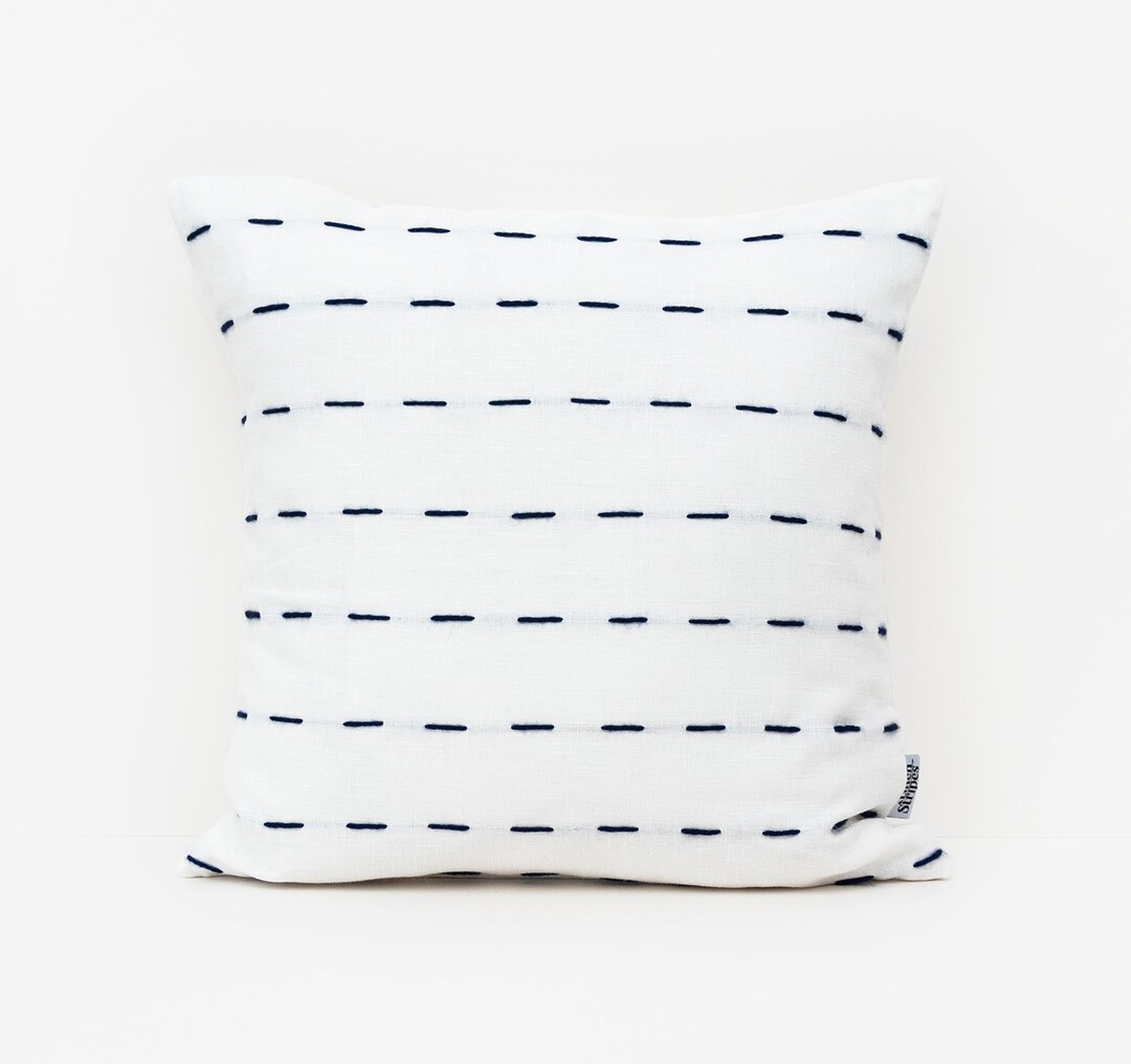 Navy Pillow Covers Nautical Cushion Covers UK Navy Throw Etsy