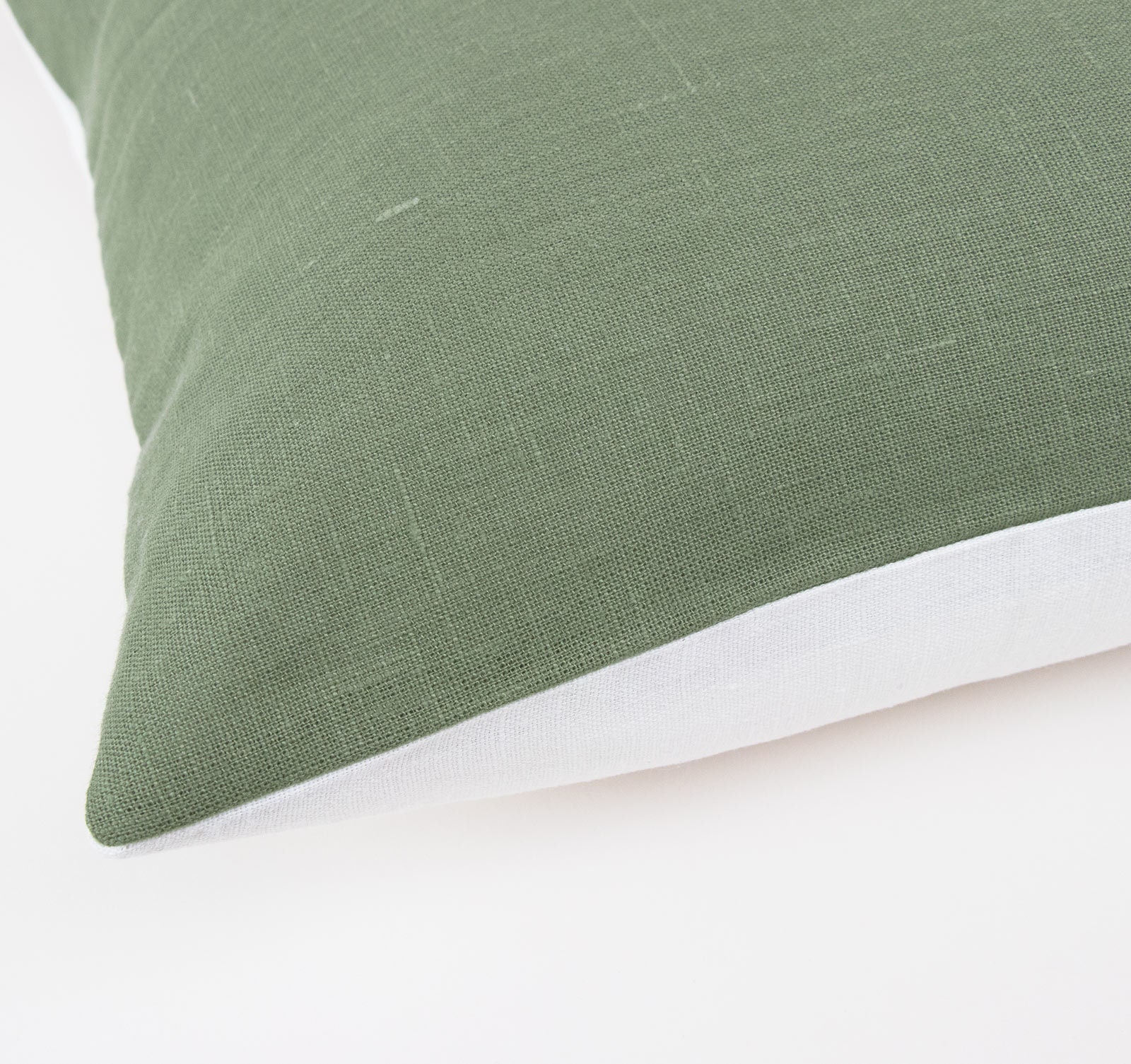 Moss Green Pillow Cover Linen Throw Pillow Covers 24x24 Linen Etsy UK