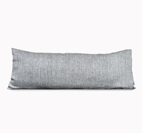 grey long pillow