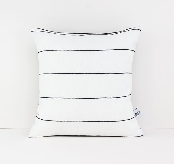 26x26 Pillow Cover White Throw Pillow Covers Modern Linen Etsy