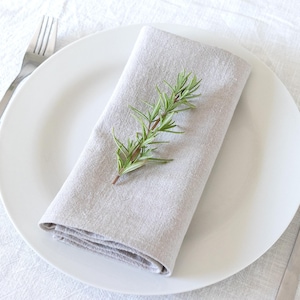 Natural Linen Napkins Handmade Cloth Napkins Beige, Zero Waste Linen Napkin Sets, Stonewashed Wedding Serviettes, Sandy Beige Linen napkins