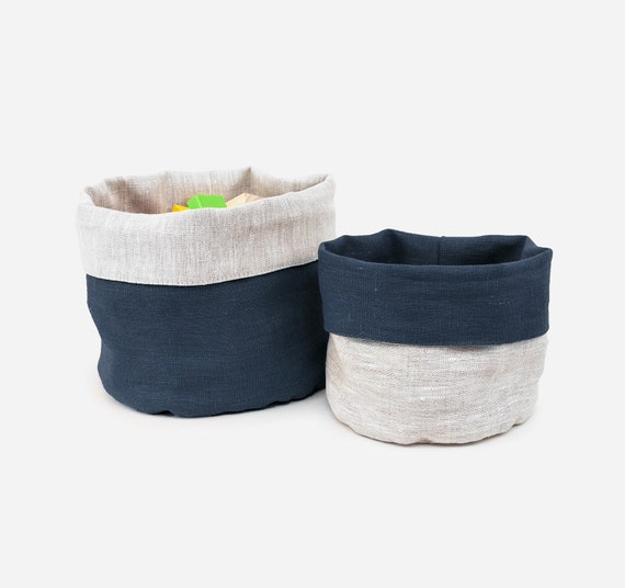 navy blue toy storage