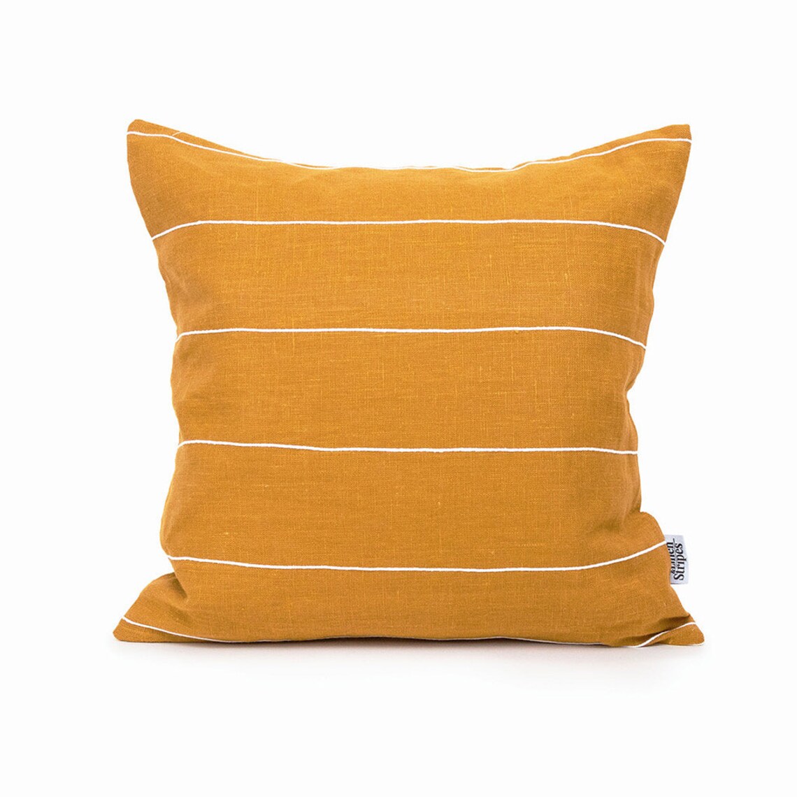 Natural Linen Pillow Covers 26x26 Euro Sham Striped Pillow Etsy