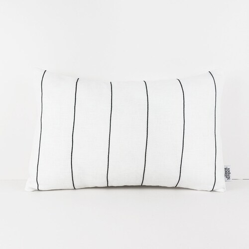 26x26 Pillow Cover White Throw Pillow Covers Modern Linen Etsy