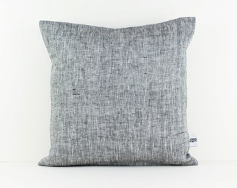 Euro Pillow Cover 26x26 Euro Sham Covers, Grey Linen Cushion Cover Grey Throw Pillow Cover, Gray Pillow Covers for Bed Pillows Cases Linen