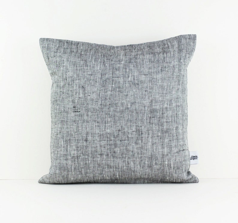 Euro Pillow Cover 26x26 Euro Sham Covers Grey Linen Cushion Etsy