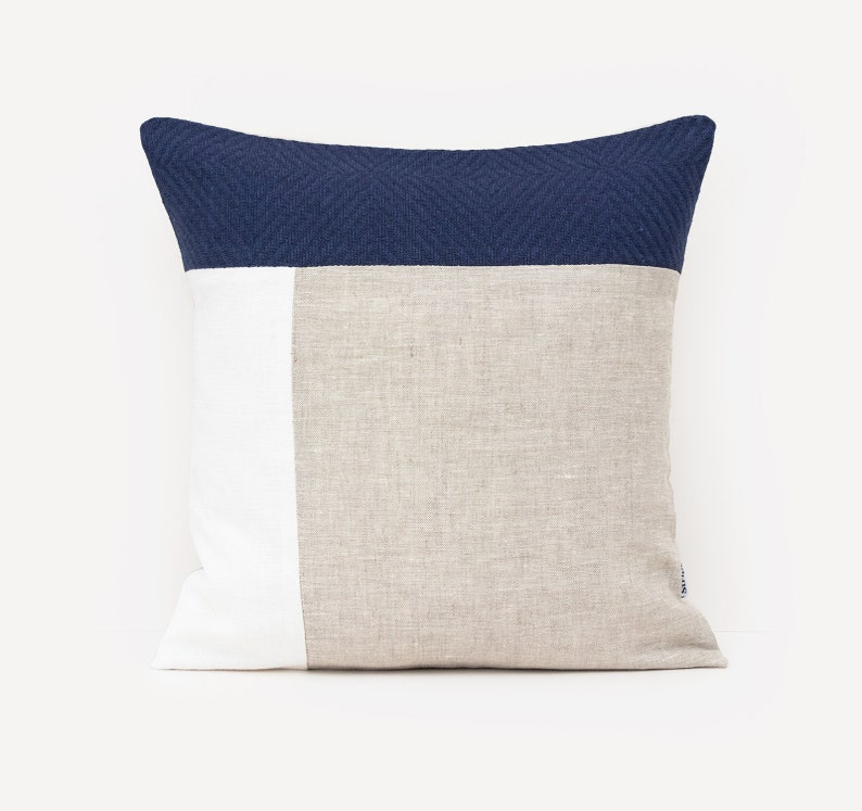 Geometric Pillows Covers 20x20 Cushion Cover Color Block Etsy