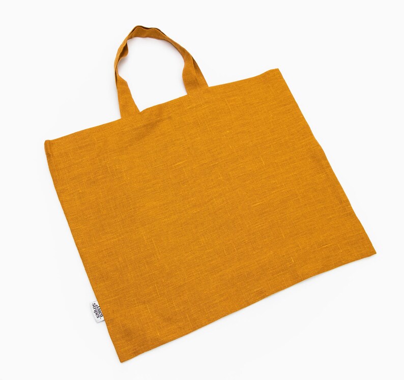 Natural Linen Eco Bag Linen Beach Tote Modern Tote Bag Linen Beach Bag Foldable Shopping Bag Beige Linen Linen Tote Bag Eco friendly Bag