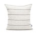Striped Linen Pillow Covers 20x20 Linen Cushion Cover 50x50, Linen and Stripe Euro Sham Linen Pillow Case, Modern Scandinavian Cushions 