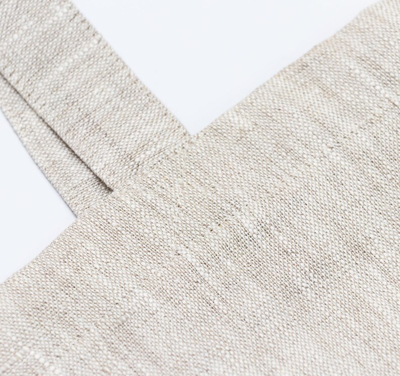 Natural Linen Eco Bag Linen Beach Tote Modern Tote Bag Linen Beach Bag Foldable Shopping Bag Beige Linen Linen Tote Bag Eco friendly Bag