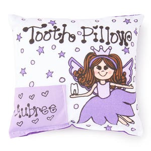 Personalized Tooth Fairy Pillow Petal / Girl / Tooth Pillow / Lost Tooth / Personalized Pillow / Fairy / Tooth Fairy Pillow image 5