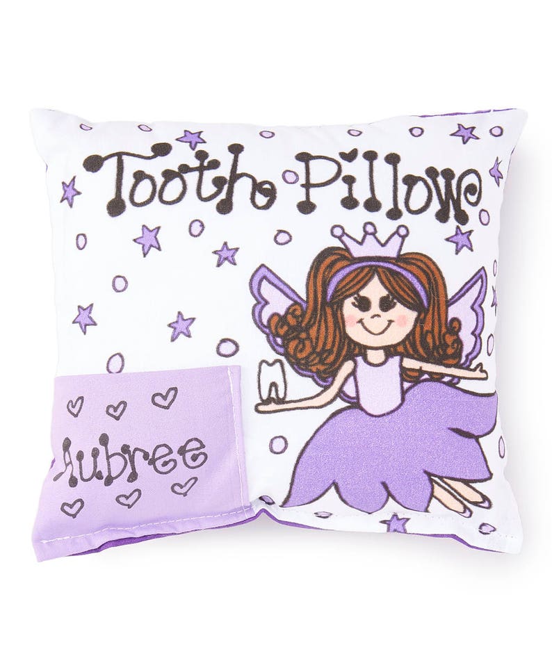 Personalized Tooth Fairy Pillow Petal / Girl / Tooth Pillow / Lost Tooth / Personalized Pillow / Fairy / Tooth Fairy Pillow image 5