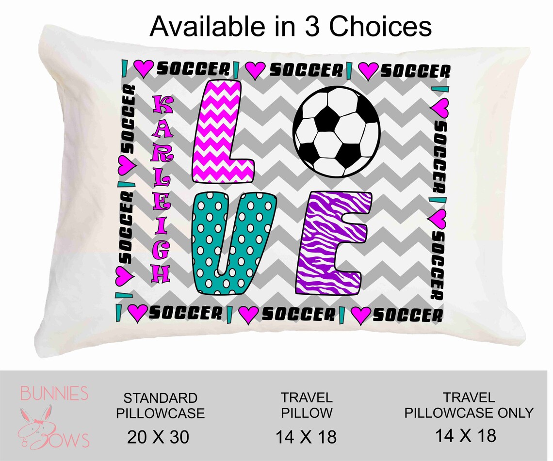 Personalized Soccer Pillowcase / Soccer Pillowcase / Pillow Etsy Nederland