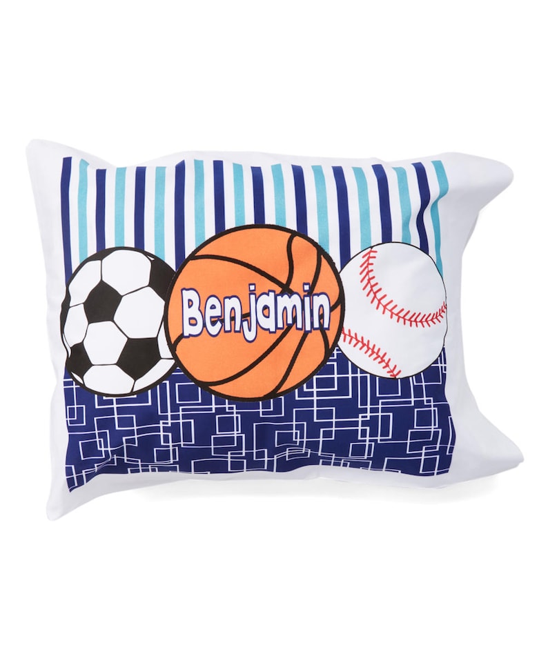 Personalized Sports Pillowcase / Sports Pillow / Personalized Etsy