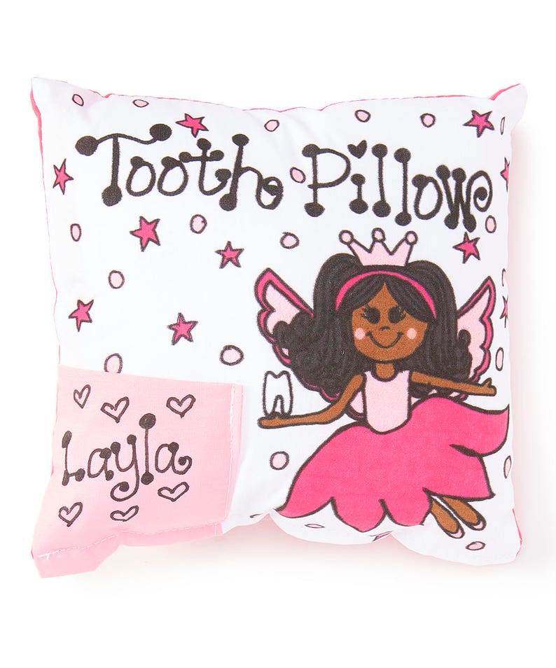 Personalized Tooth Fairy Pillow Petal / Girl / Tooth Pillow / Lost Tooth / Personalized Pillow / Fairy / Tooth Fairy Pillow image 4