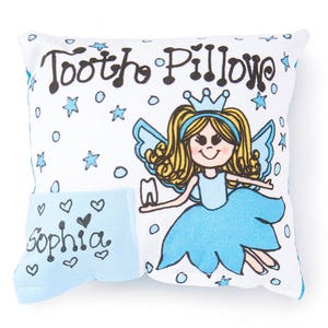 Personalized Tooth Fairy Pillow Petal / Girl / Tooth Pillow / Lost Tooth / Personalized Pillow / Fairy / Tooth Fairy Pillow image 8