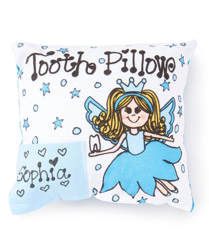 Personalized Tooth Fairy Pillow Petal / Girl / Tooth Pillow / Lost Tooth / Personalized Pillow / Fairy / Tooth Fairy Pillow image 8