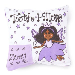 Personalized Tooth Fairy Pillow Petal / Girl / Tooth Pillow / Lost Tooth / Personalized Pillow / Fairy / Tooth Fairy Pillow image 6