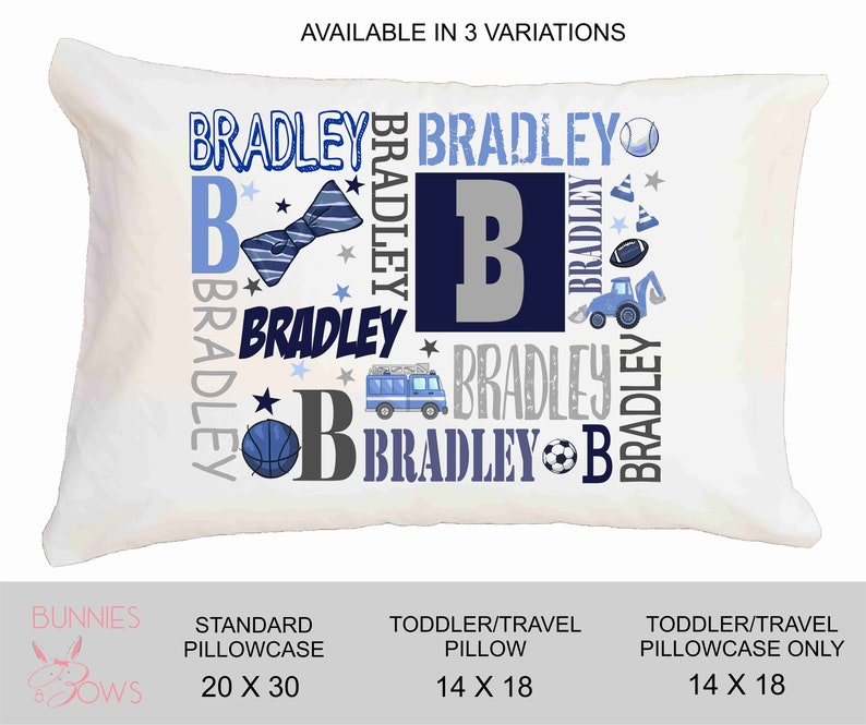 Personalized Sports Name Pillow / Custom Pillow / Personalized Etsy