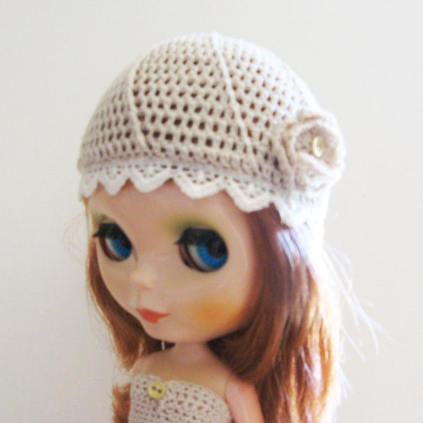 PDF Crochet Pattern Miniature Hat "A Midsummer Night Dream" for Blythe Instant Download