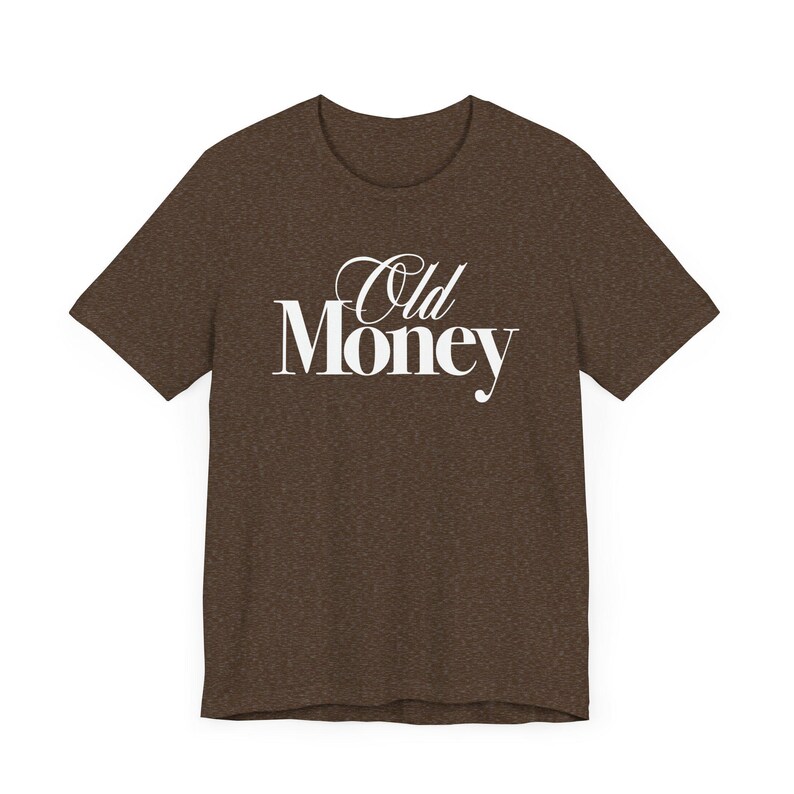 Old Money Tshirt Elegant Font Graphic Tee Vintage Inspired Style ...
