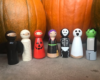 Halloween Peg Dolls