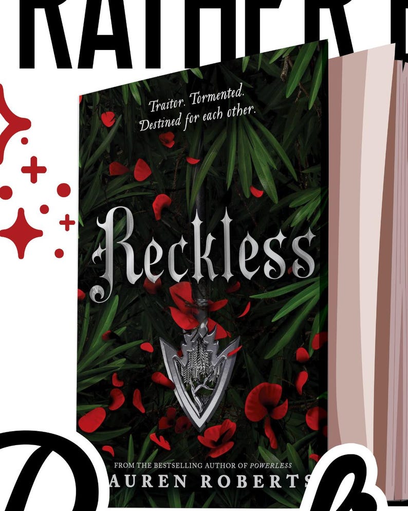 Reckless Sticker | Powerless Series | Bookish Vinyl Decal | Book Cover ...