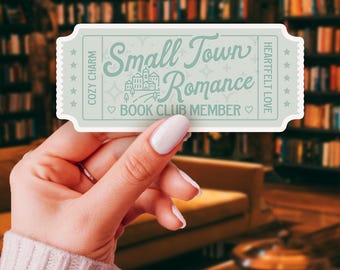 Small Town Romance Sticker: Book Trope Vinyl Decal
