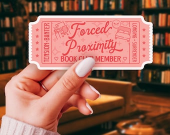 Forced Proximity Romance Sticker: Bookish Vinyl Decal