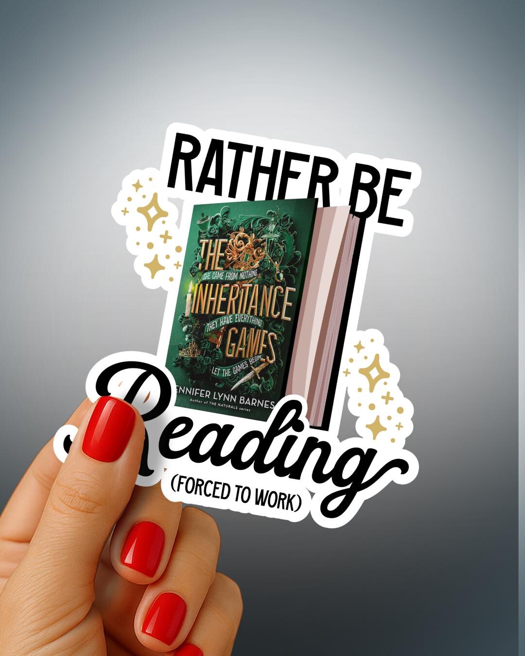 The Inheritance Games Sticker | Rather Be Reading Vinyl Decal - Etsy