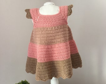 CROCHET PATTERN, Moly dress, pattern from a newborn up to 10 years