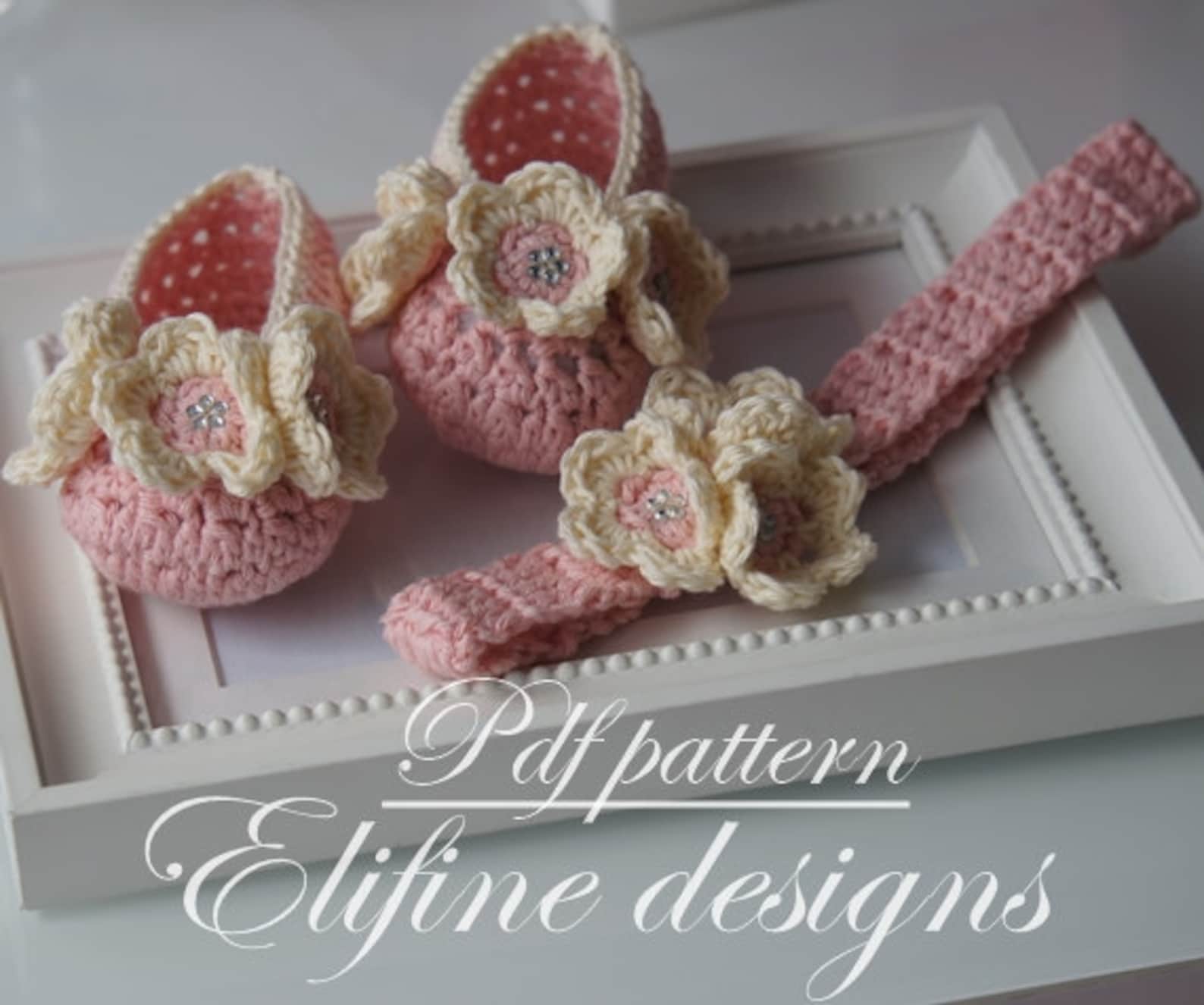 crochet pattern, crochet ballet shoes, crochet headband, crochet booties, baby shower, diy, baby, patterns, crochet baby, croche