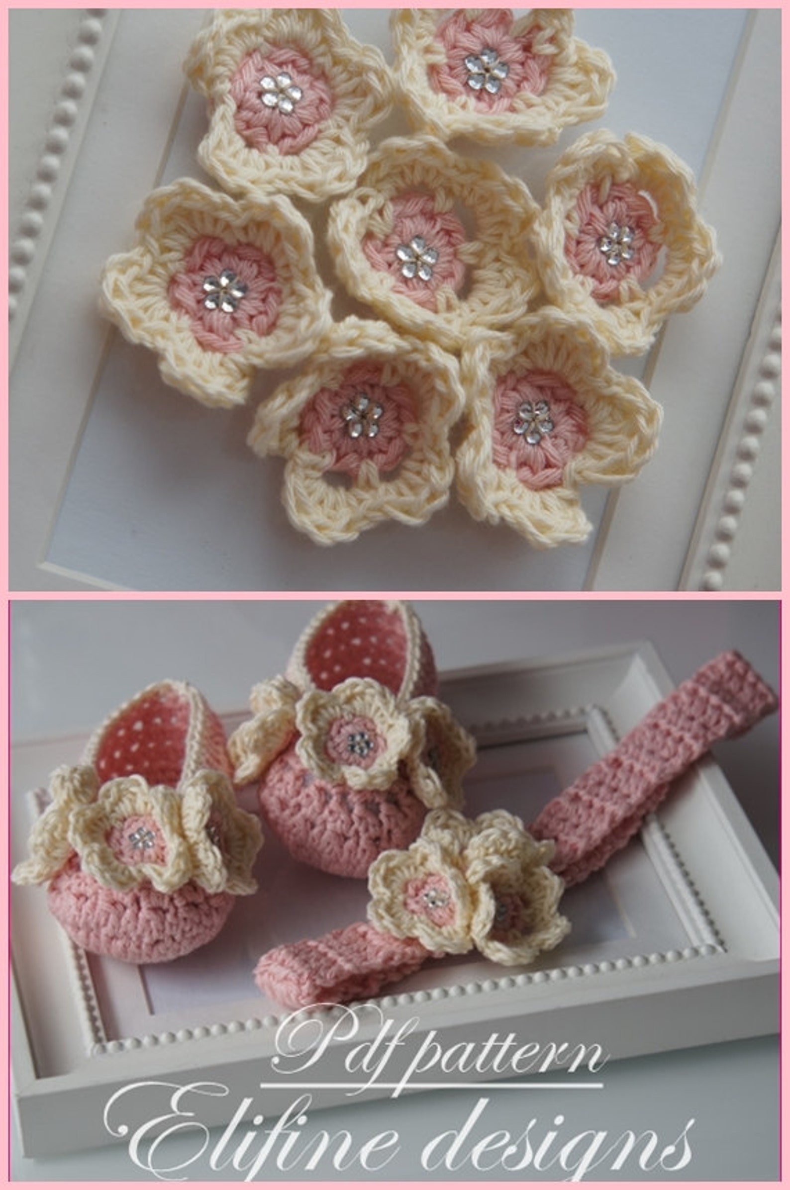 crochet pattern, crochet ballet shoes, crochet headband, crochet booties, baby shower, diy, baby, patterns, crochet baby, croche