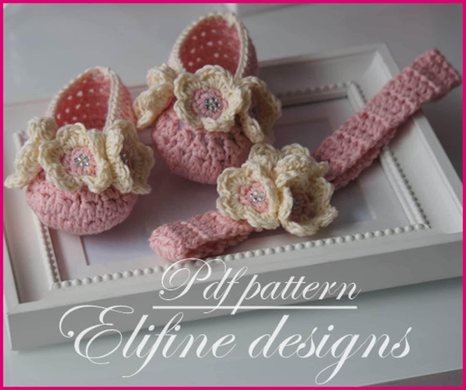 crochet pattern, crochet ballet shoes, crochet headband, crochet booties, baby shower, diy, baby, patterns, crochet baby, croche