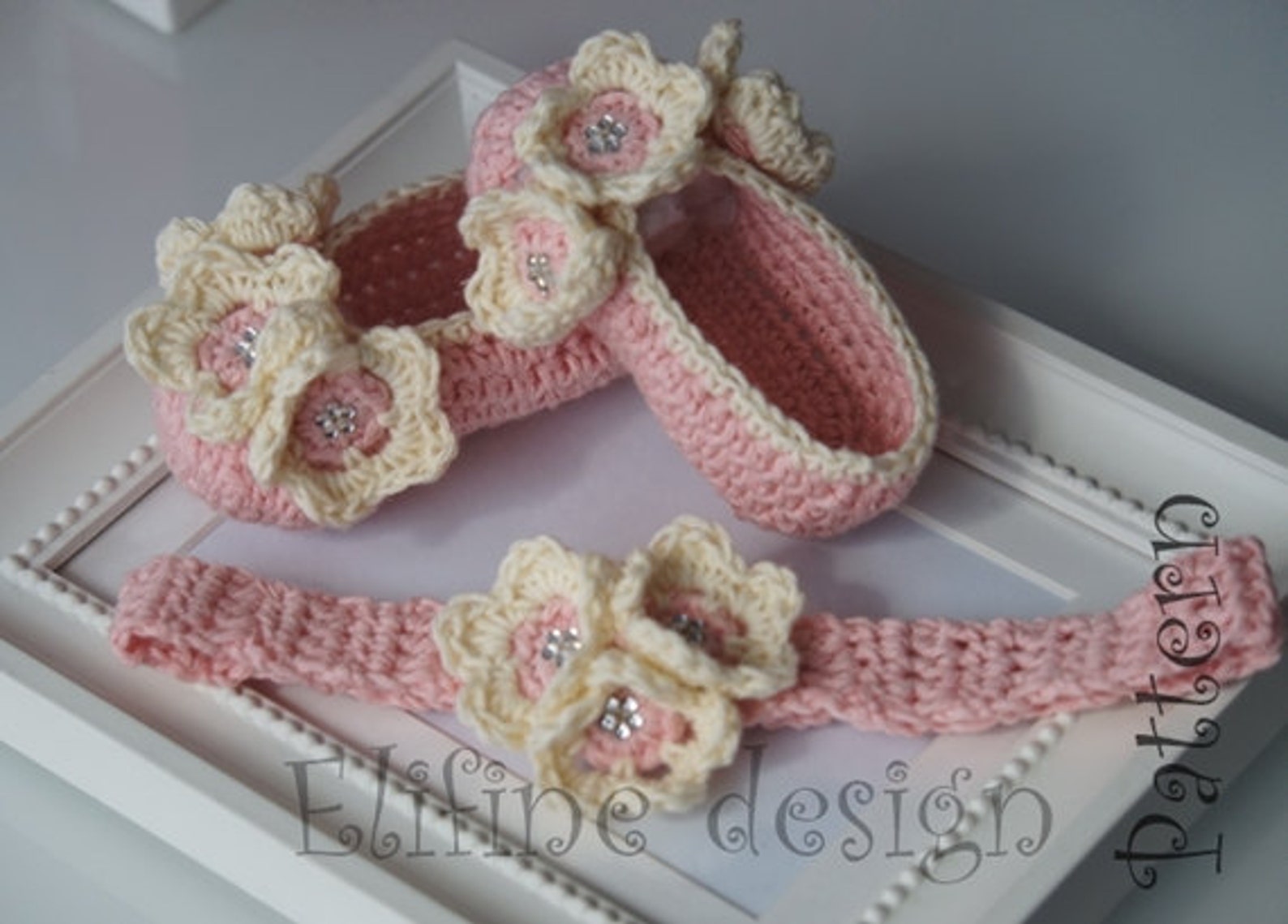 crochet pattern, crochet ballet shoes, crochet headband, crochet booties, baby shower, diy, baby, patterns, crochet baby, croche