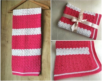 CROCHET PATTERN, Tulip crochet blanket no61, instant download