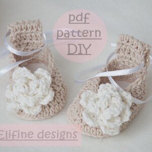 CROCHET PATTERN,crochet ballet shoes,crochet headband,crochet booties,baby shower,diy,baby,patterns,crochet for babies,crochet shoes,set image 3