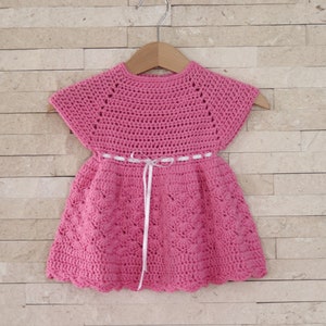 CROCHET PATTERN, Stacy dress, pattern from a newborn up to 10 years
