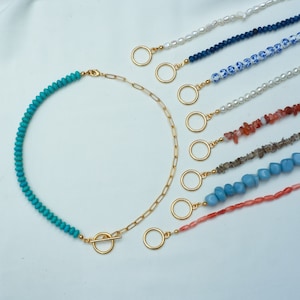 Toggle All the Way Mix n&#39; Match Necklace Set || Adjustable Necklace || Beaded Necklace with Reversible Colors || Customizable Necklace