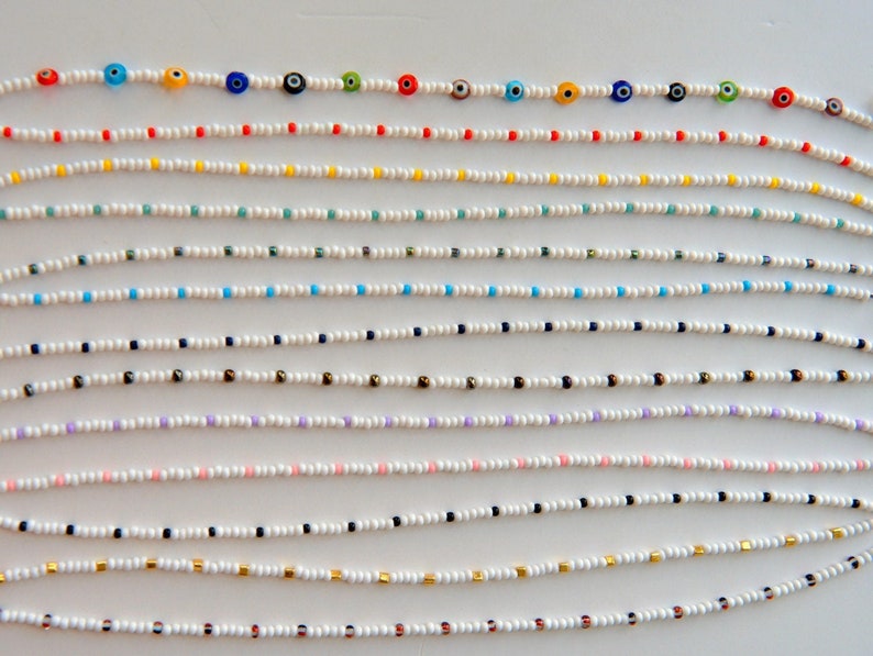 A Dash of Color Beaded Choker Small Seed Bead Beaded image 0