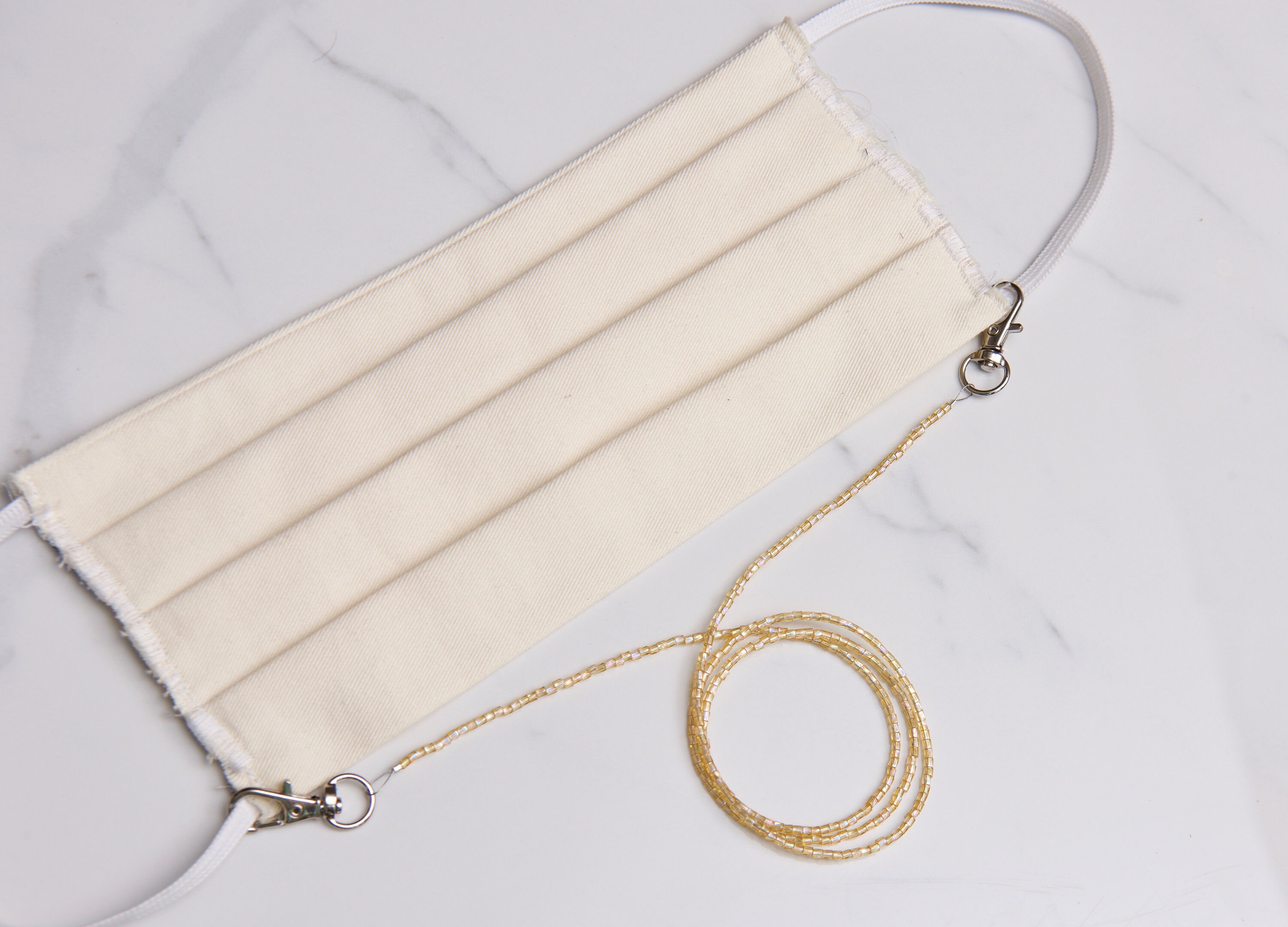 Up for the Mask Gold Beaded Chain Face Mask Chain Holder Etsy