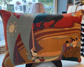 Schumacher Lumber Cushions - Pearl River design