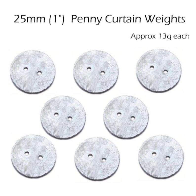 Hem Lead Weight for Curtains & Nets Penny Stick Oblong Etsy New Zealand